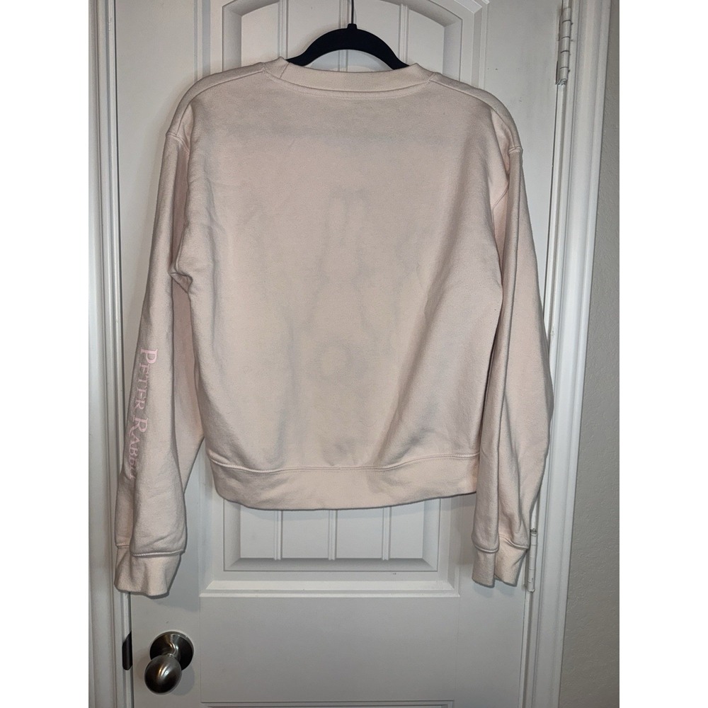 Peter Rabbit Bunny Pink Sweater Size S Coquette Girlhood Whimsy Fairy Kei Cute - Picture 7 of 8